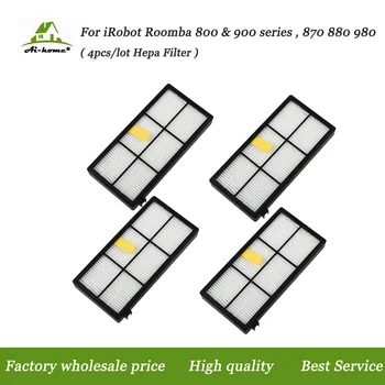 4x Hepa Фильтр Заменяет Для iRobot Roomba 800 900 серии 870 880 980 Аксессуары для пылесоса запасные части Высокого качества