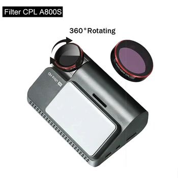 CPL Фильтр видеорегистратора для 70mai Dash Cam 4K A800s CPL Поляризационный Glas CPL Фильтр для 70mai A800S Стекло с круговой поляризацией