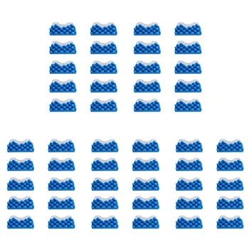 50 компл. Синий губчатый фильтр, белый хлопковый печеночный фильтр для Samsung DJ97-01040C, запчасти для пылесоса серии