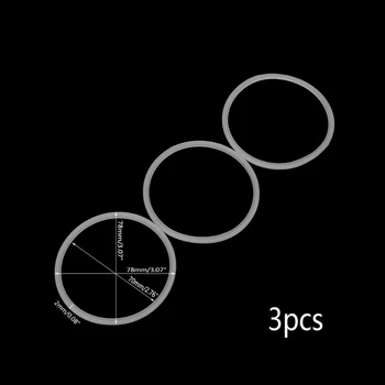 W8KC 3шт 7,8 см Резиновые O Образные Сменные Прокладки Уплотнительное Кольцо Для Блендера Соковыжималки