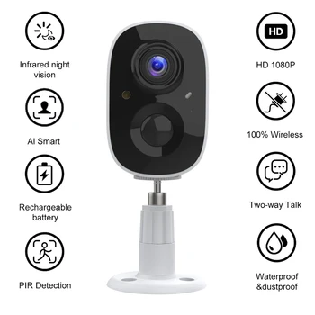CPVAN HD 1080P IP-Камера 2.4G WiFi Беспроводная Наружная Камера видеонаблюдения Водонепроницаемая AI Smart Ночного Видения Видеомониторинг