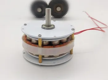 Миниатюрный Дисковый генератор генератор с железным сердечником Низкая скорость Высокая эффективность Беспрепятственная Компактная Ветроэнергетическая Гидравлическая рукоятка