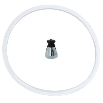 1 шт. Металлический пластиковый клапан для скороварки и 1 шт. резиновая прокладка для скороварки Внутренним диаметром 24 см, уплотнительное кольцо