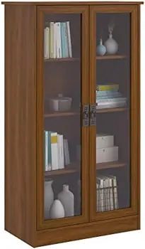 Книжный шкаф со стеклянной дверцей Quinton Point, Эспрессо