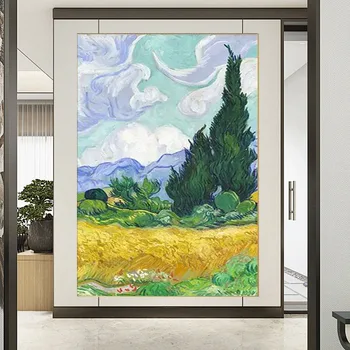 Чистая ручная роспись пейзажной ткани абстрактная картина маслом минималистичная мода современное искусство настенная домашняя комната-настенная веранда гостиная