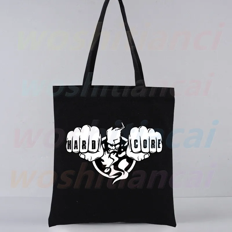 Сумка-тоут Thunderdome для покупок Оригинальный дизайн Wizard Hardcore Черные дорожные холщовые сумки Унисекс Эко Складная сумка для покупок 0