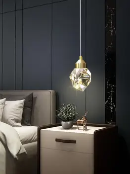 Легкие Роскошные прикроватные тумбочки для спальни, хрустальные подвесные светильники, современный креативный декор для дома, светильник для кабинета, Люстры для коридора