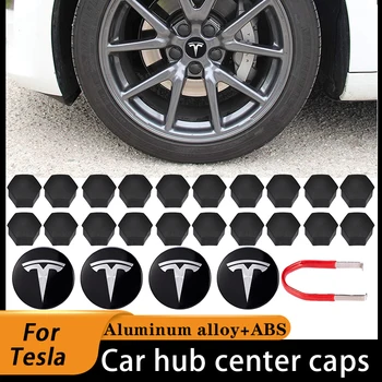 Автомобильный Стайлинг, колпачки для центральной ступицы колеса, украшение крышки для Tesla Model 3, модель Y 2022, автомобильные наклейки на центральную шину, автомобильные аксессуары