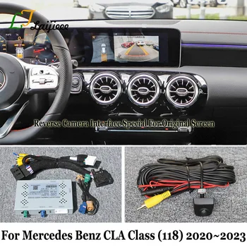 Для Mercedes Benz CLA Class C118 X118 2020 2021 2022 2023 Оригинальный Экран HD Заднего Вида Резервная Камера заднего Вида и комплект Интерфейса
