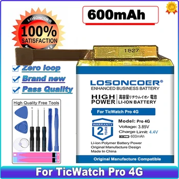 LOSONCOER SP452929SF Аккумулятор 600 мАч для TicWatch Pro 4G Watch Смарт-часы Для TicWatch S2, E2 WG12016