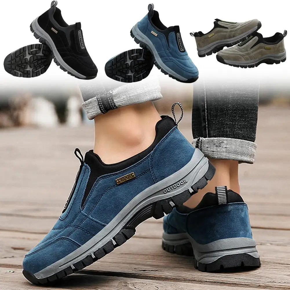 Летняя мужская повседневная обувь, чехол для ног, уличная нескользящая спортивная обувь для ходьбы на толстой подошве, удобная обувь для бега без застежки 5