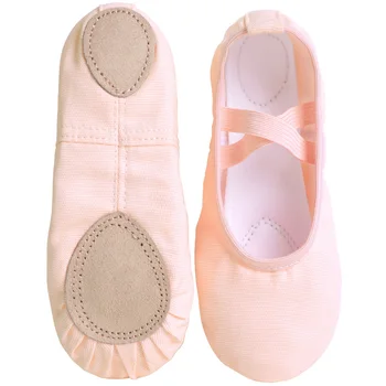 Балетные туфли для девочек, Балетные туфли, Женские танцевальные тапочки, Парусиновая мягкая подошва, Балетная танцевальная обувь, Женские балетные тапочки