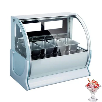 Шкаф для Демонстрации Мороженого Большой Емкости Коммерческий Яичный Рулет В Виде Конуса, Машина Для Хранения Мороженого и Пломбира, Морозильные Камеры Для Каши Со Льдом