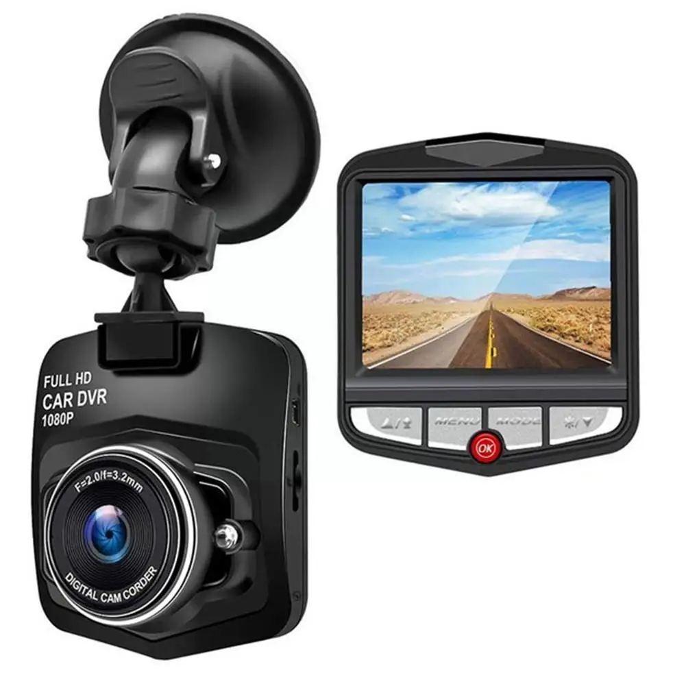 Видеорегистратор 2,4-Дюймовая Автомобильная Камера HD 1080P Портативный Мини-Видеорегистратор с Петлевой Записью Ночного Видения Cam Auto Dash Vehical S2R7 1