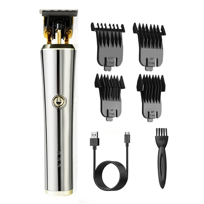 Набор электрических Триммеров для волос Инструменты для стрижки волос USB Перезаряжаемые Машинки для стрижки волос Набор для ухода За Бородой Парикмахерская Бритвенный станок 0
