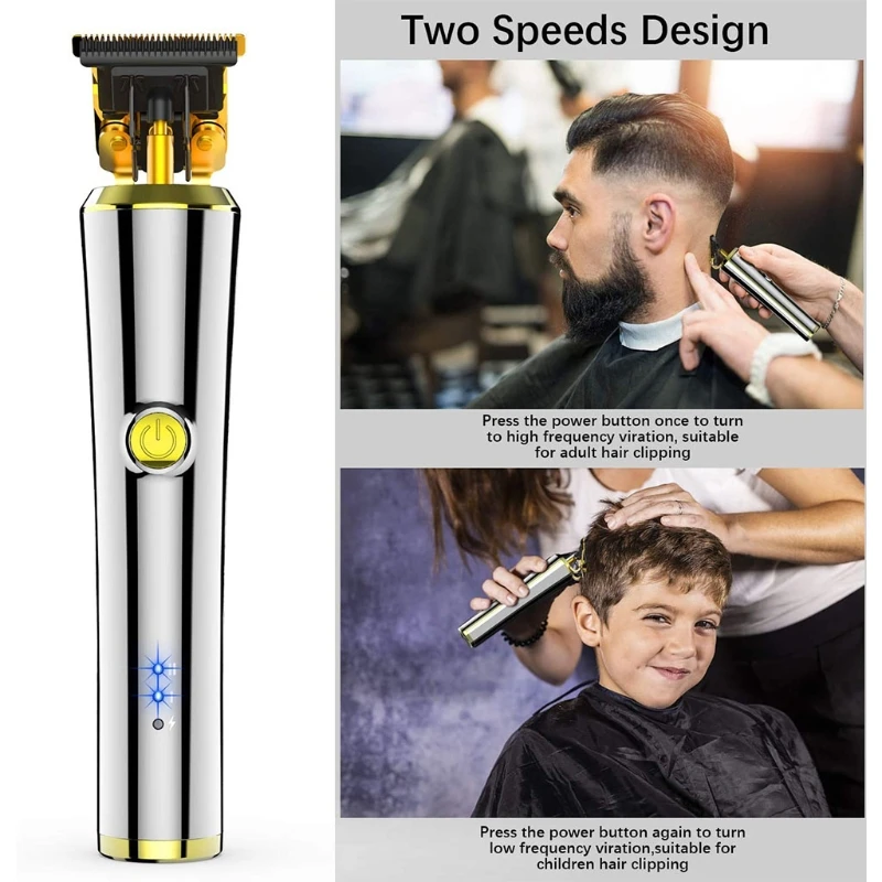 Набор электрических Триммеров для волос Инструменты для стрижки волос USB Перезаряжаемые Машинки для стрижки волос Набор для ухода За Бородой Парикмахерская Бритвенный станок 5