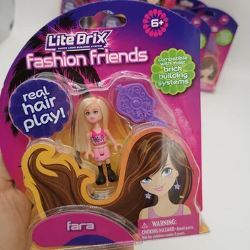 Кавайная Мини-расческа для волос Семейная кукла Модель Игрушка в подарок для девочки Аниме Фигурка для девочек Подарок на день рождения