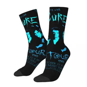 The Cures 1985, концертный плакат, чулки R313, Винтажные, лучше продаются, юмористические, контрастные по цвету эластичные носки