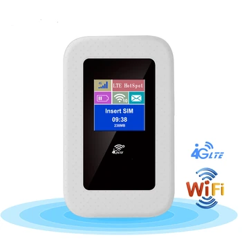 4G LTE WiFi Маршрутизатор 150 Мбит/с 4G Карманный LTE маршрутизатор Мобильная точка доступа для путешествий Маршрутизатор с аккумулятором 2100 мАч
