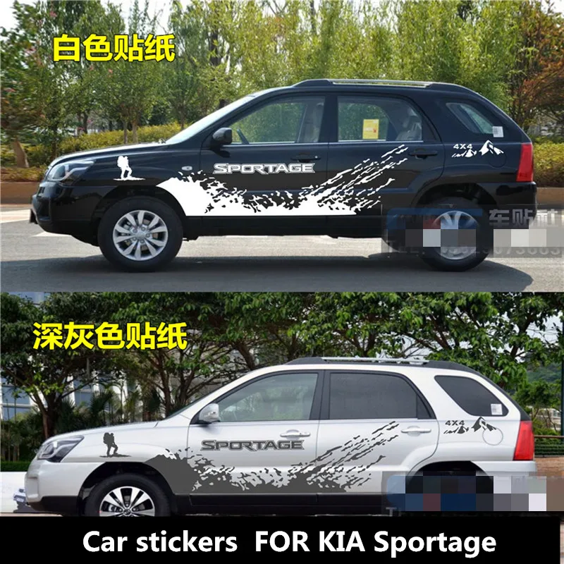 Новая автомобильная наклейка ДЛЯ KIA Sportage, Внешняя отделка кузова, Модифицированная наклейка, наклейка в стиле внедорожника Sportage 0