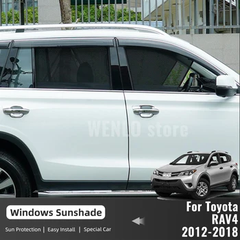 Для Toyota RAV4 XA40 2012-2018 Магнитный Автомобильный Солнцезащитный Козырек Передняя Рамка Лобового Стекла Шторка Заднего Бокового Окна Солнцезащитный Козырек RAV 4