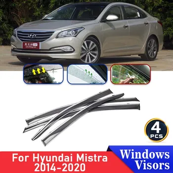 4x Дефлекторы для Hyundai Mistra 2014-2020 2019 2018 2017 Лобовое стекло автомобиля, козырьки для боковых окон, отделка от дождя, Автоаксессуары для бровей