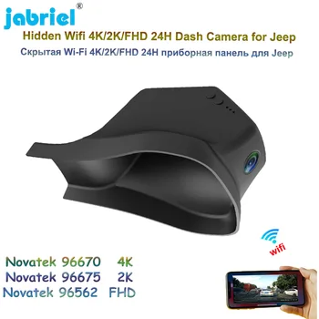 Jabriel 2K 4K 2160P Автомобильный Видеорегистратор Wifi 24H Dash Cam Камера Для Jeep Grand Commander 2018 2019 Высококачественный Автомобильный Регистратор EDR