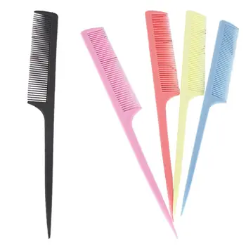 D0AB 20,5 см, Женская Портативная Пластиковая Расческа для волос в Хвосте, щетка с мелкими зубьями и длинной ручкой, так