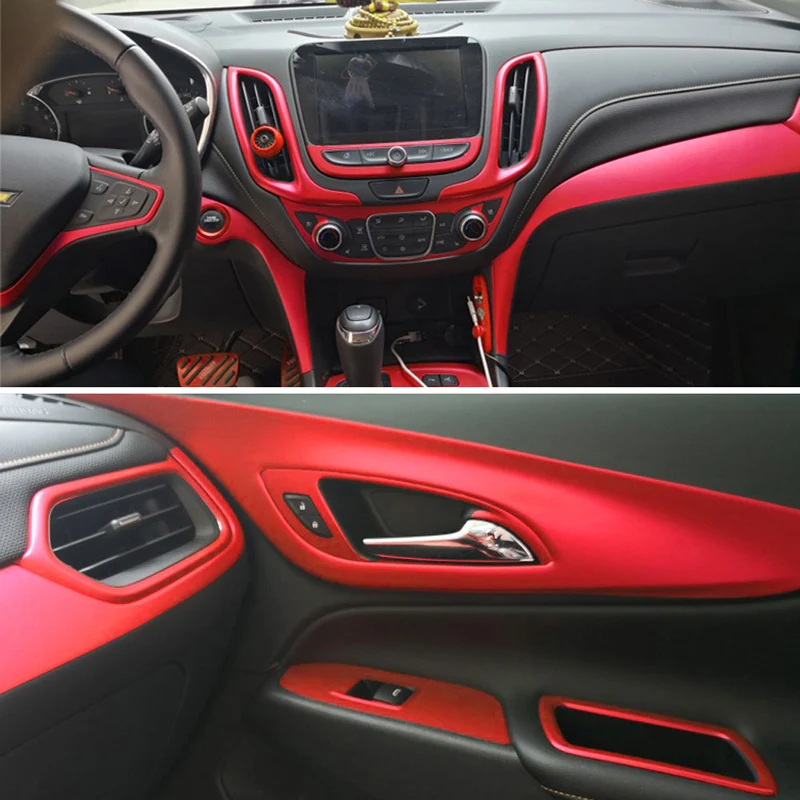 Автомобильный Стайлинг 3D/5D Из Углеродного Волокна, Внутренняя Отделка Центральной Консоли, Изменение Цвета, Литье, Наклейки Для Chevrolet Equinox 2016-2019 1