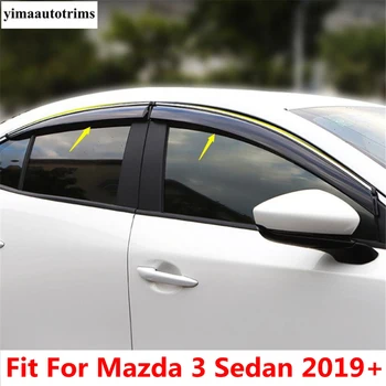 Автомобильный Козырек, Вентиляционный козырек, защита от Дождя, Солнца, ветра, Дефлекторы, Тенты, защитные приспособления для Mazda 3 Седан 2019-2022