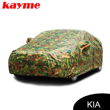 Водонепроницаемые камуфляжные автомобильные чехлы Kayme, солнцезащитный чехол для kia k2 rio ceed sportage soul cerato sorento