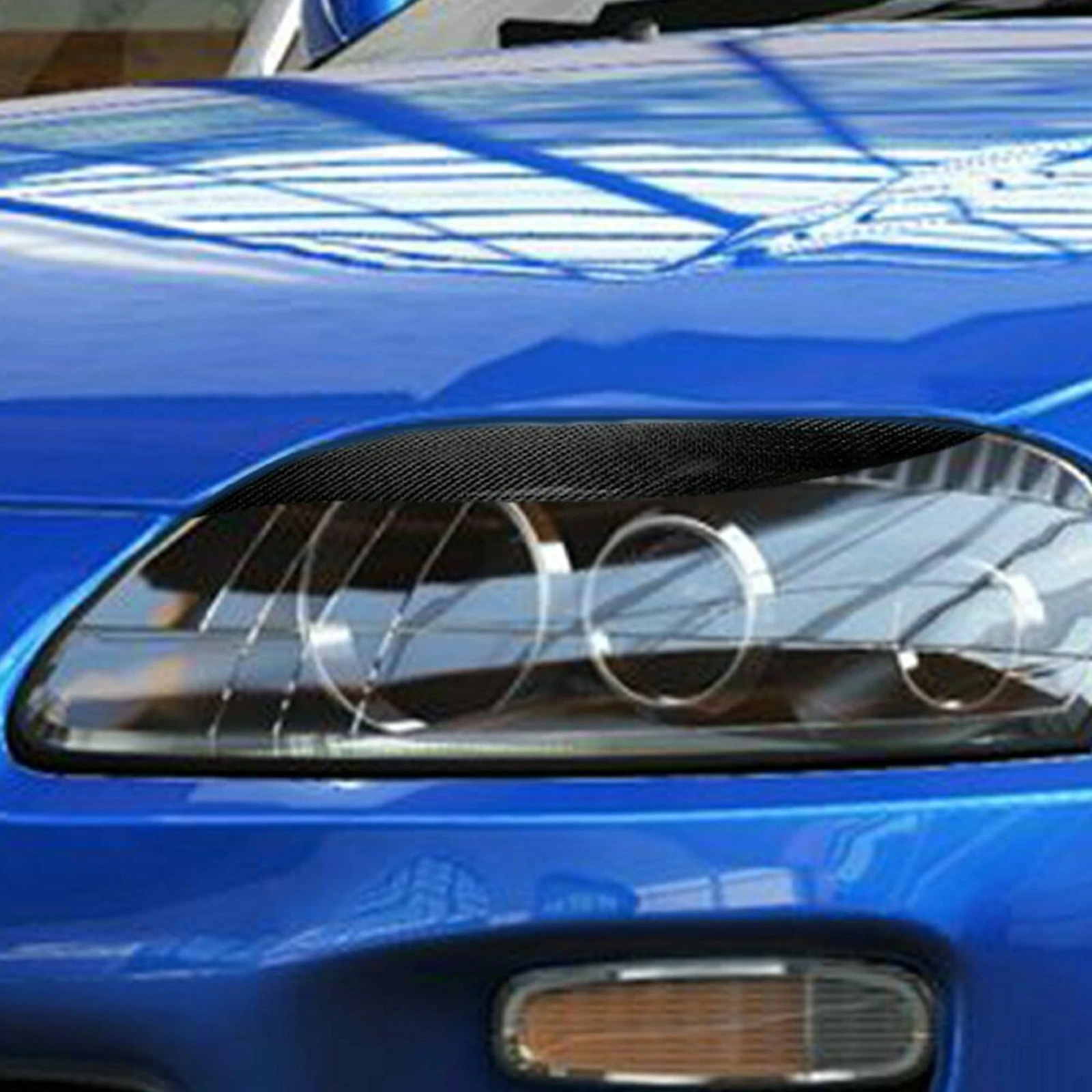 Накладка для Бровей фары Toyota Supra 1993-1998 Крышка Переднего Головного Света Автомобиля Из Настоящего Углеродного Волокна, Наклейка На Веко Фары, Крышка 5