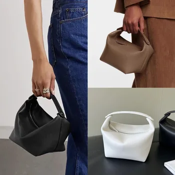 Дизайнерские сумки из натуральной кожи, женские ланч-боксы, Модная женская квадратная сумка на молнии для покупок