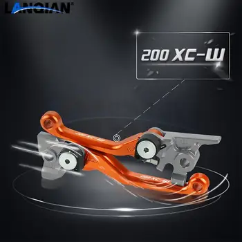 Для аксессуаров для мотоциклов 200XCW Dirt Pit Bike, поворотные рычаги тормозной системы сцепления для мотокросса 200 XCW 200 XC-W 2003-2016 2014 2015