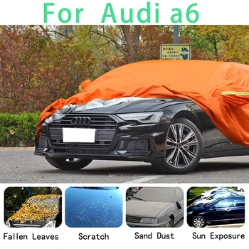 Для Audi a6 Водонепроницаемые автомобильные чехлы супер защита от солнца пыль Дождь защита автомобиля от града автоматическая защита