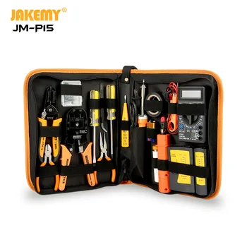 JAKEMY JM-P15 Оптовая продажа, Сетевая Отвертка для Электриков, Набор инструментов для ремонта 