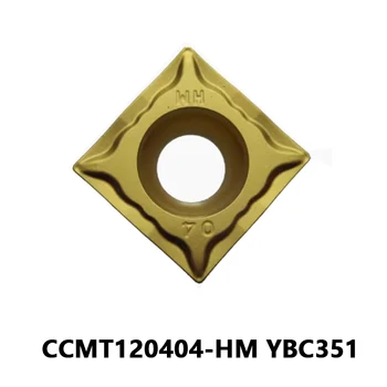 CCMT120404 CCMT120404-HM YBC351 Твердосплавные Пластины Внутренний Токарный Инструмент Токарный станок с ЧПУ Металлические Детали Режущий Брус CCMT 120404 HM