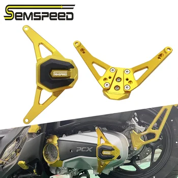 SEMSPEED Подходит Для 2021-2022 PCX 160 PCX125 Защита крышки двигателя мотоцикла Для Honda PCX 125 PCX160 Защитная крышка двигателя