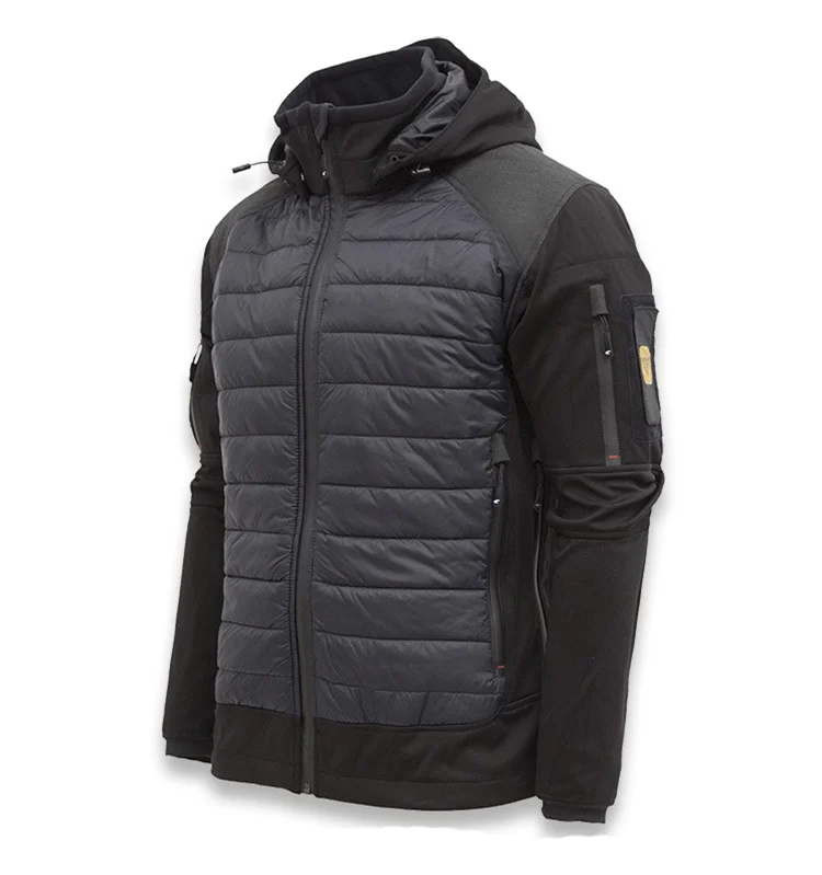 Военная Мягкая куртка Sark SkinTactical, Мужская Съемная куртка с несколькими карманами, Стеганые куртки Tick, Зимнее теплое ветрозащитное пальто 2