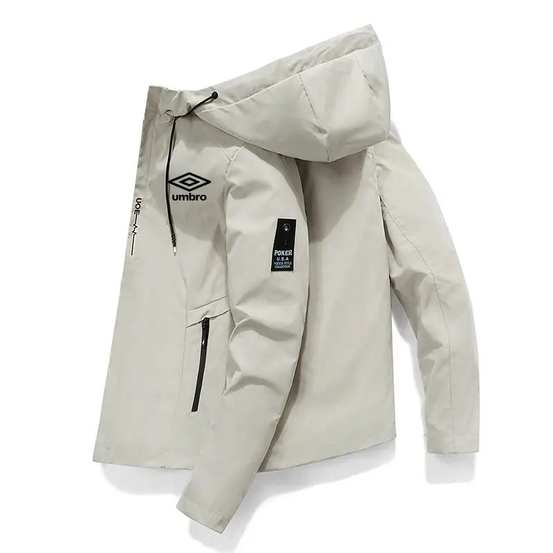 Umbro 2023, Куртка-бомбер, Мужская Ветрозащитная Куртка на молнии, Весенне-осенняя Повседневная Рабочая Куртка, Модная Спортивная куртка 2