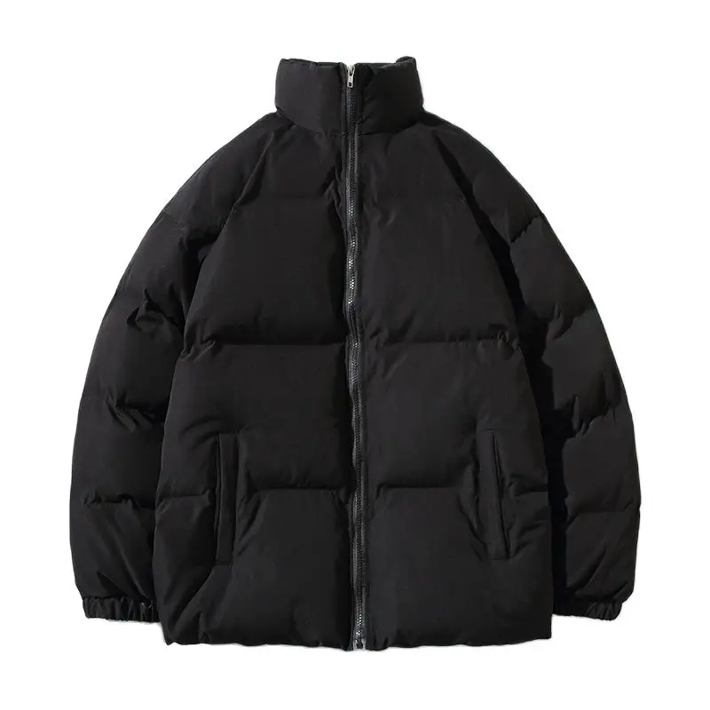 Мужское разноцветное пальто-пузырек в стиле Харадзюку, зимняя куртка, приятная мужская уличная одежда, парка в стиле хип-хоп, корейская черная одежда, пуховики, женские куртки 1