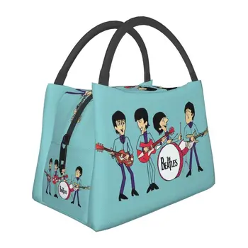 Женская сумка-тоут The Beatle с Изоляцией для Ланча, Музыкальный Сменный Холодильник, Термобокс для Бенто, для Работы и Путешествий