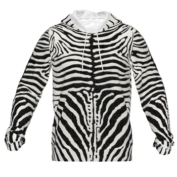 2021 Новая винтажная толстовка с капюшоном в полоску под зебру, 3d флуоресцентная толстовка, мужская и женская детская осенне-зимняя куртка, забавная одежда