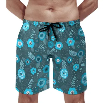 Летние шорты для плавания, Элегантные спортивные шорты с цветочным рисунком, Повседневные удобные плавки Большого размера
