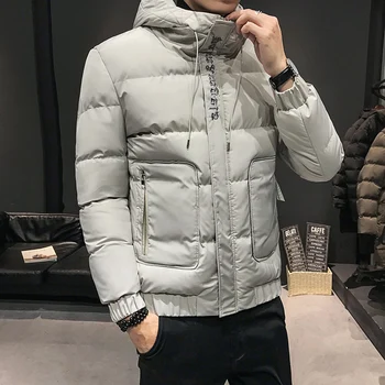 Новый хлопка-ватник одежда мужской хлеба, одежды корейской версии мода с капюшоном хлопка ватник зимнее пальто красивый молодой
