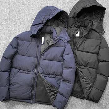 Мужская водонепроницаемая хлопковая одежда, пуховик от холода и антифриза, мужская уличная модная повседневная хлопковая куртка с капюшоном зимой