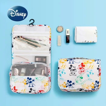 Оригинальная новая косметичка Disney Mickey, роскошная брендовая модная сумка для губной помады, большая вместительная дорожная портативная косметичка для хранения косметики