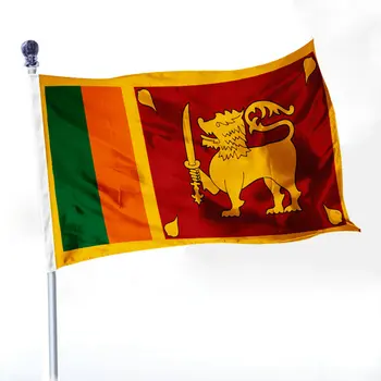 ZXZ Бесплатная доставка Баннер с флагом Шри-Ланки 3x5 футов 90x150 см Подвесной флаг Шри-Ланки в помещении и на открытом воздухе для украшения
