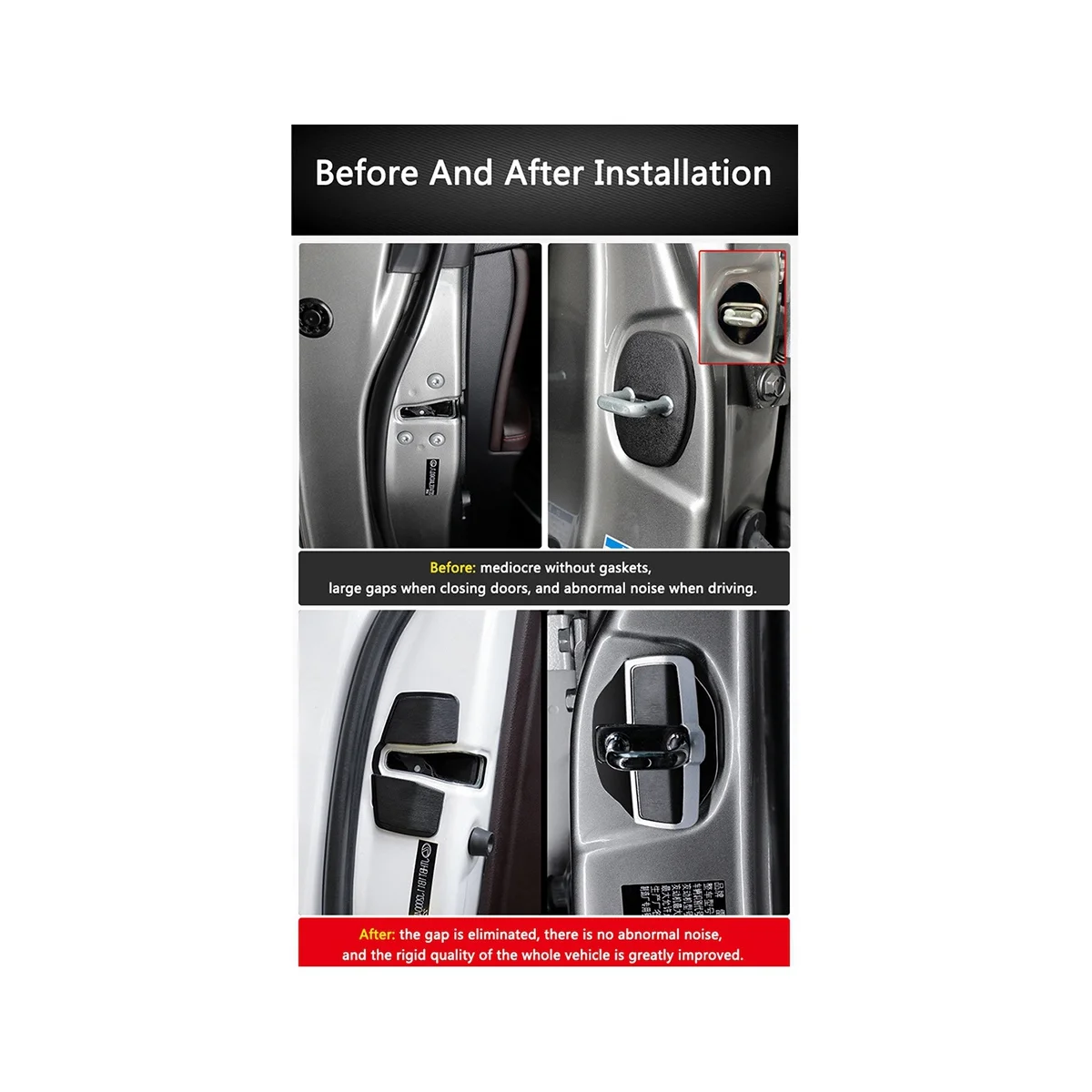 6 Комплектов Пряжки Дверного Замка TRD, Модернизированные Защелки Крышки Стабилизатора для Lexus Серии Toyota, Устраняющие Шум, Ограничитель Пространства 4