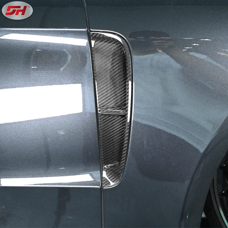 высококачественные сменные вентиляционные отверстия на боковых крыльях из настоящего углеродного волокна для Porsche panamera 2017-up 971 modelcar accesorries 3